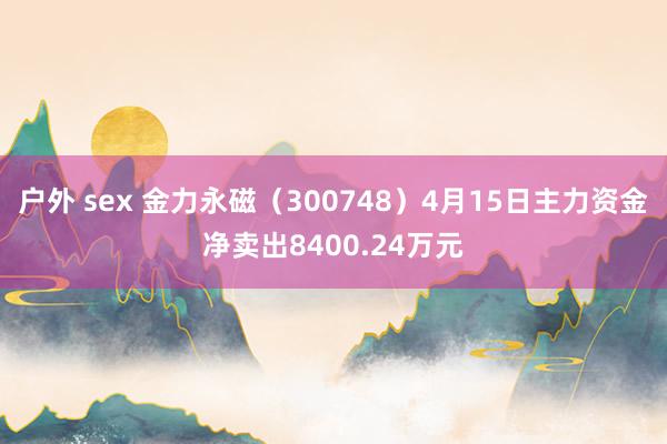 户外 sex 金力永磁（300748）4月15日主力资金净卖出8400.24万元